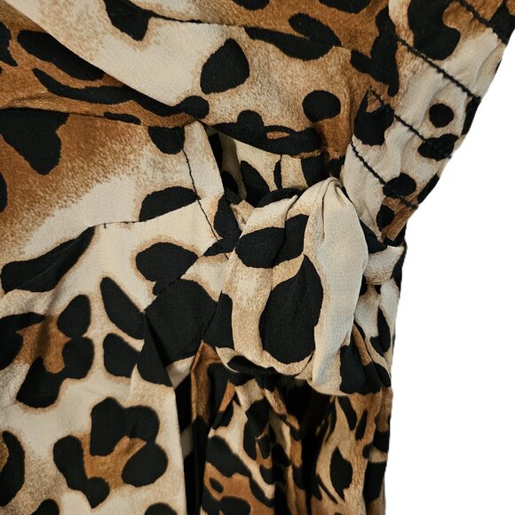 NANETTE LEPORE  LUSCIOUS  100% SILK ANIMAL PRINT DRESS  SIZE 2 - Picture 7 of 14